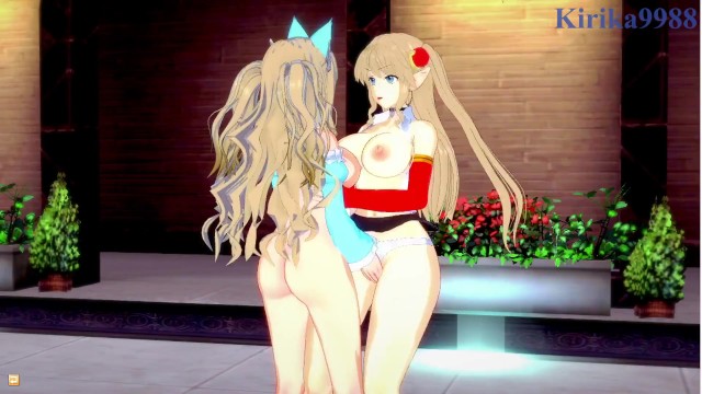 【3D】佳恩和阿玛瑞参与了激烈女同性恋游戏的!