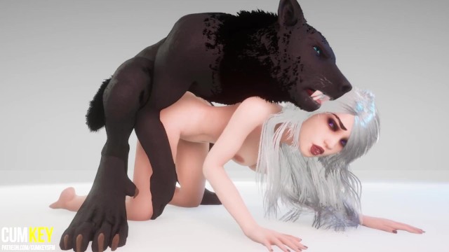 【3D】妖艳的母狗吃着狼的鸡巴的!